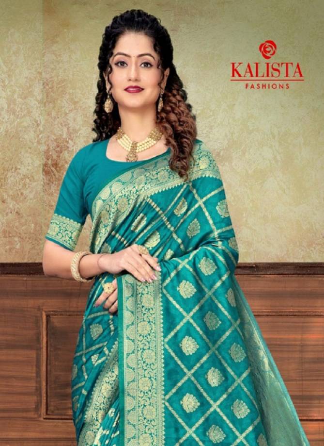 Kalista Drishna Latest Fancy Designer Banarasi Silk Festive Wear Saree Collectio